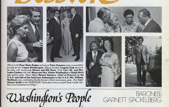 Washington Dossier Magazine September 1975
