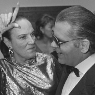 Marion 'Oatsie' Charles & Karl Lagerfeld